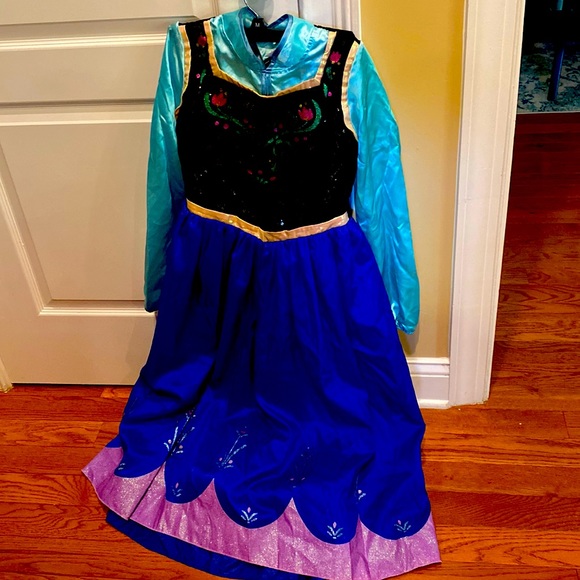 Disney’s Frozen - Anna Blue and Black Formal Dress - Picture 1 of 6